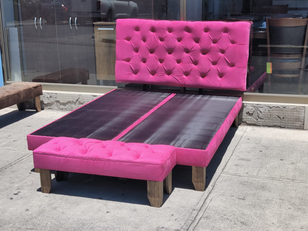 CAMA 2 PLAZAS FUCSIA